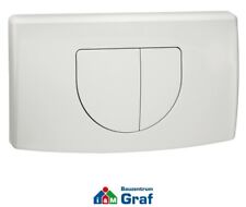 CORNAT 2-Mengen WC-Betätigungsplatte Drückerplatte, Farbe weiß oder chrom/matt