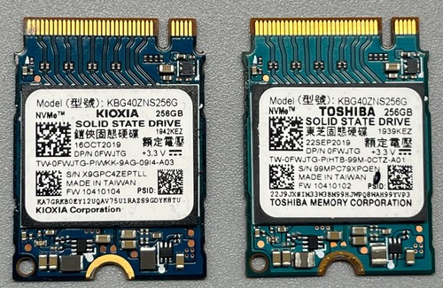 256gb kioxia toshiba nvme - 256gb,