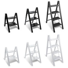 Stehleiter Klappbar Trittleiter Aluminium Belastbar 150kg Leiter 2- 4 Stufen