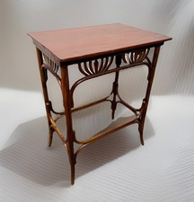 Fischel Beistelltisch sog. Aufwartetisch Thonet Entwurf Antik Art Deco ca. 70 cm