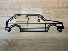 Golf 1 Silhouette Metallschild