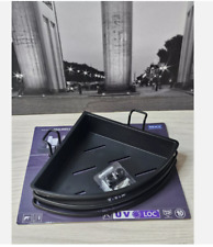 Wenko 25563100 Eck-Ablage Molinella (B x H x T): 30 x 8,5 x 21,5 cm, Schwarz