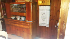 Küchenschrank, Küchenbuffet, 50er Jahre, mit Original Glasschütten und Barfach