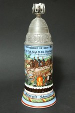 Alter Reservistenkrug FAR 76 Freiburg Breisgau Baden Krug Bierkrug Artillerie