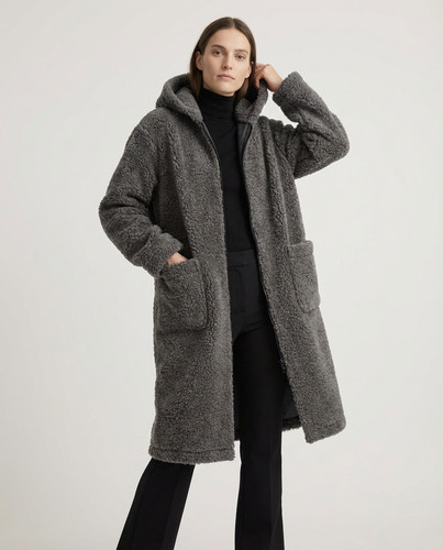 Lange jacke wollmantel - jacke, damen
