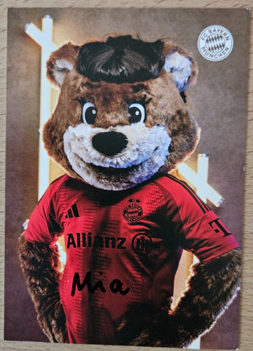 Mia maskottchen handsignierte - mia,