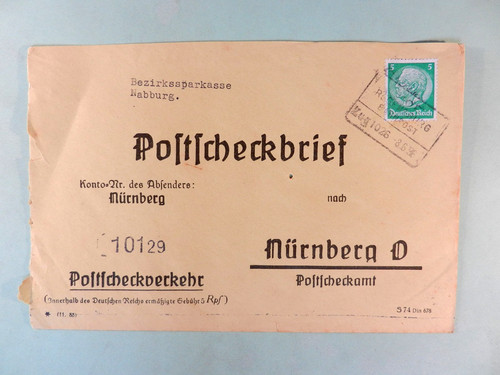 Reich postscheckbrief ef - reich,