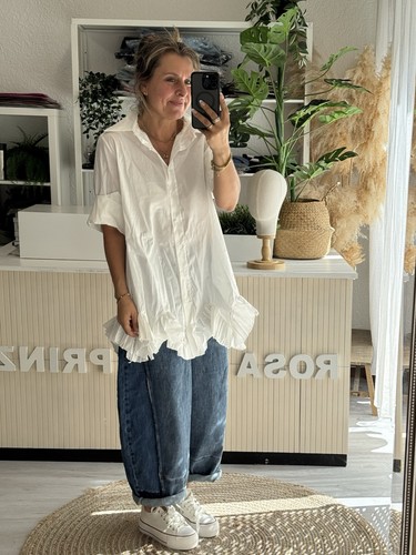 Longbluse bluse offwhite - bluse,