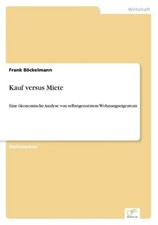 Kauf versus Miete | Buch |