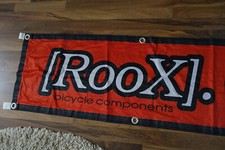 RooX Bicycle Components Bike Parts Banner retro kult mtb downhill messe merch DH