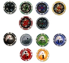 Poker chips casino laser oder - poker,