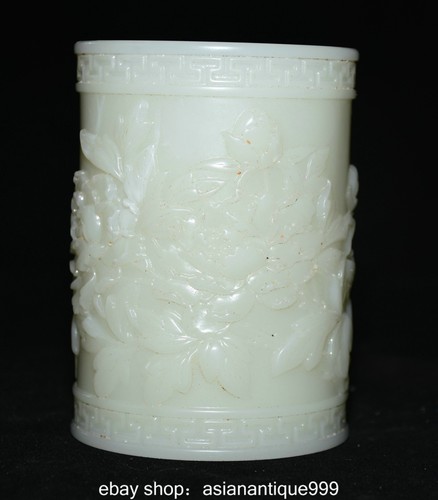 Natürliche weiße jade - 5,2",