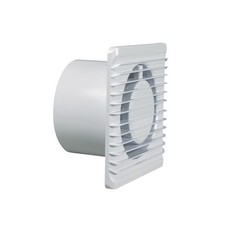 Wohnraumventilator Wandlüfter Feuchträume 100erR weiß für Wand Bad Toilette etc