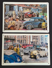 2 Blechschilder Volkswagen VW