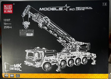 Mould King 13107 Kran Bausatz – Ferngesteuerter Technik-Kran LKW mit 7 Motoren