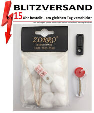 RABATT - für ZIPPO & Co. - Benzinstopp - Watte - Filz - Docht  + 6 Feuersteine