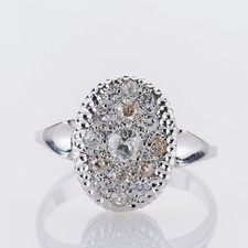 Ring aus 585er weißgold mit - ring,