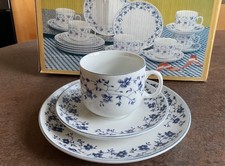 Kaffeeservice Weiß Blau