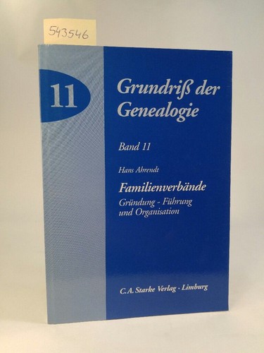 Grundriß der genealogoie - grundriß,