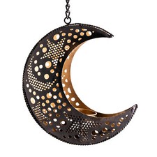 Teelichthalter Mond Orientalisches Licht aus Eisen 18x15cm Kerzenhalter Deko