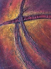 Kunstwerk aus Acryl und Strukturpaste, atemberaubend schön, edel, hochwertig