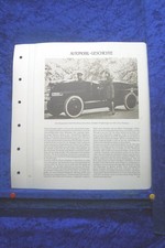 Rumpler Tropfenwagen 1921 (1054) Sammelblatt Deutsches Automobil Archiv
