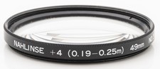Nahlinse close-up lens +4
