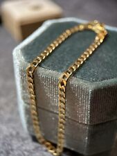 333 Gold Armband Panzer Kette 8 Karat Gelbgold 18,5 cm 3mm Breit