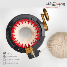 Addi Express Strickmaschine Tischgerät Handkurbel Rund Flachstrick