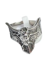 Fledermaus ring edelstahl - fledermaus,