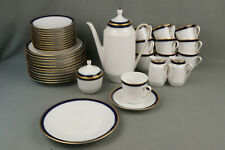 HUTSCHENREUTHER ARZBERG LUXOR kobalt gold schönes altes Kaffeeservice 10P 38tlg