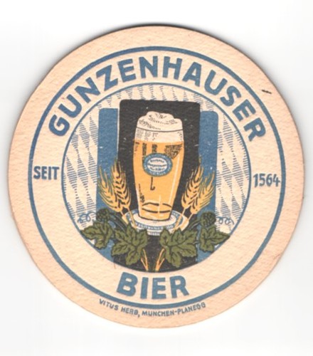 Bierdeckel gunzenhausen bier - bierdeckel,