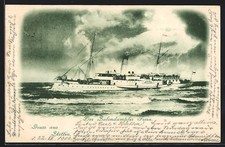 Salondampfer Freia in Fahrt