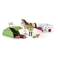 Schleich 42533 Sarah's Camping Adventure HORSE CLUB Spielzeug Pferde ZELT Kutsche NEU