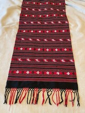 Sammlungsauflösung Tischläufer orientalisch Boho Azteken  Rot schwarz weiß Kelim