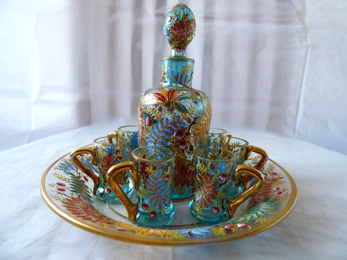 Moser glas emaille insekten - moser,