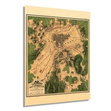 1863 Map of The Battle of