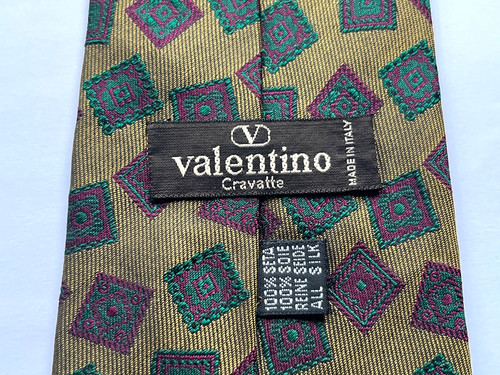 Valentino seidenkrawatte gold - valentino,