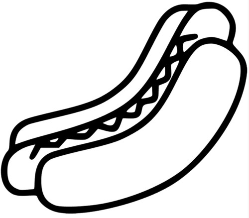 Hotdog aufkleber sticker auto - hotdog,