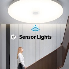 LED Deckenlampe Mit Bewegungsmelder Sensor 18W/24W/36W Deckenleuchte Flurlampe