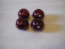 Tupperware Schale Eleganzia 4x  Weihnachtskugel Kugel Bonboniere rot ca. 15 cm