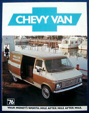 Prospekt brochure 1976 Chevrolet Chevy Van (USA) G10 G20 G30 