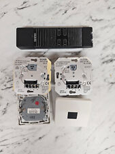 2x Jung 243,07 IR Tastdimmer für Tronic Trafo und Glühlampen plus Sender