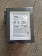 3x IKEA RIBBA Bilderrahmen