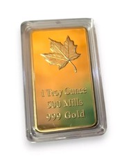 1g ein Gramm Gold 999 24Karat Barren 1 Ounce "Fine Gold"