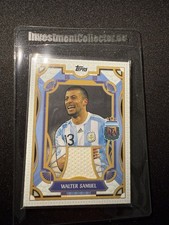 Walter Samuel Argentine Tango Match Worn Relic 24/25 Topps Team Set #TR-WS