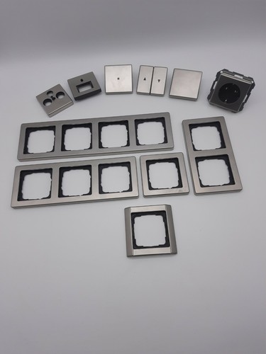 Gira edelstahl silber rahmen - silber,