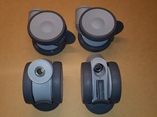 4x Tente Doppellenkrolle mit Feststeller Ø 100mm Lenkrollen Räder Pflegebetten