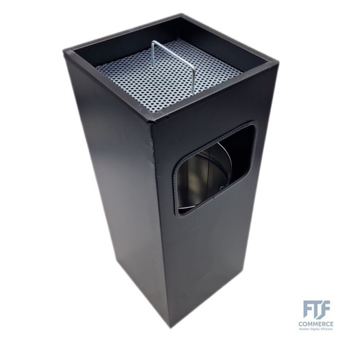 Durable papierkorb metall mit - papierkorb,