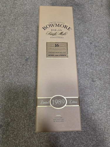Bowmore 1989 leere - whisky, box
